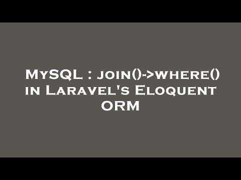 MySQL : join()-