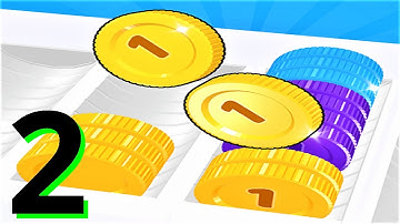 🪙 Coin Sort 🪙 GAMEPLAY Part 2 BIG Progress (Android, iOS)