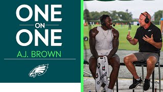 A.j. Brown Enjoying It Day By Day. Eagles One-On-One