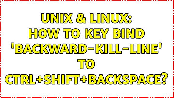 Unix & Linux: How to key bind 