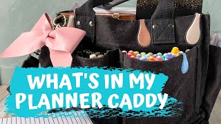 WHAT'S IN MY PLANNER CADDY | VILLABEAUTIFFUL UTILITY TOTE