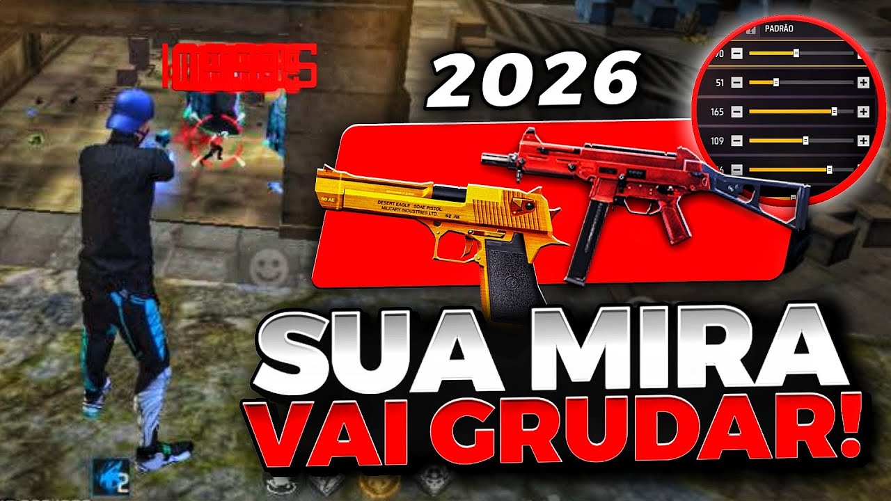 ATUALIZADA 2026!🔥 A MELHOR SENSIBILIDADE para SUBIR CAPA na NOVA ATUALIZAÇÃO do FREE FIRE!