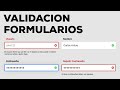 Aprende a Validar Formularios con Javascript y Expresiones Regulares