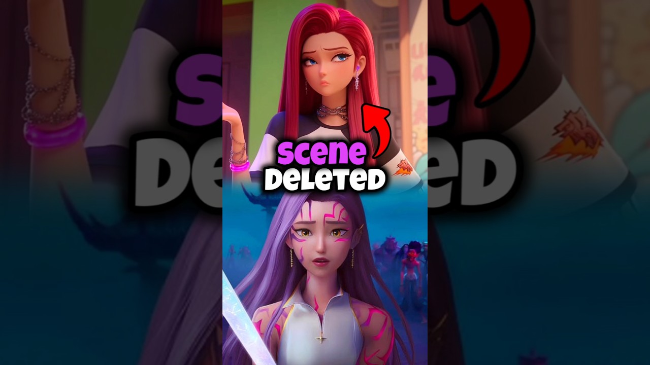 Знаете ли вы, что эта сцена из Kpop Demon Hunters была удалена? 