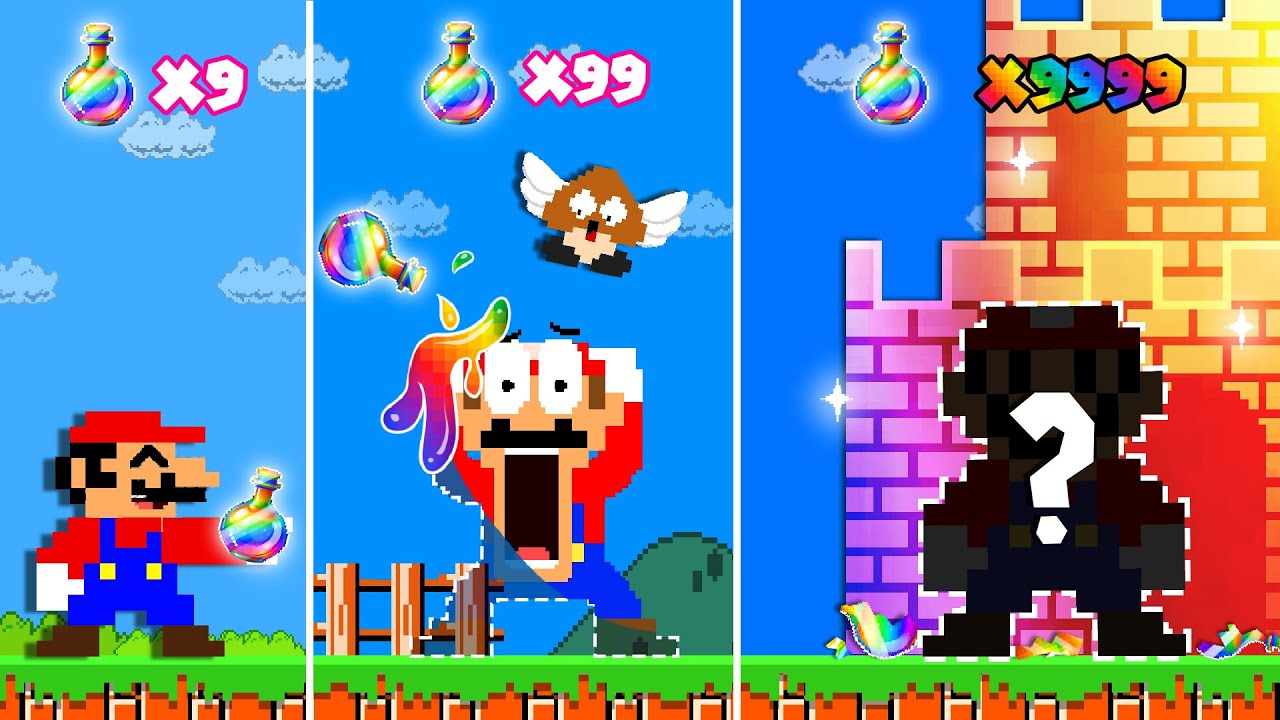 Super Mario Evolution, but Every Seed Makes Mario INVISIBLE!