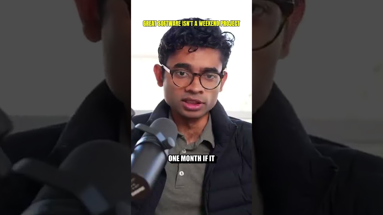 Great software isn’t a weekend project - Varun Mohan