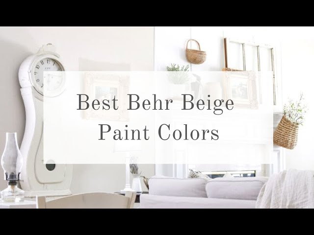 BEST BEHR BEIGE PAINT COLORS 