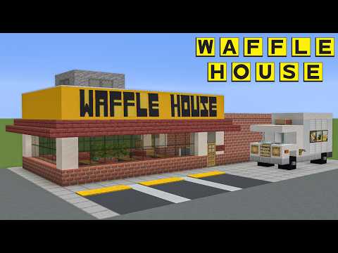 How To Build A Waffle House In Minecraft (full Interior Tutorial)