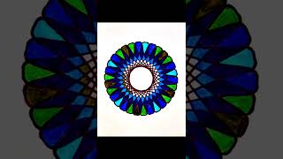Spirograph Colour Blast 42 #oddlysatisfying #ladybird #ladybug #mandala #spirograph