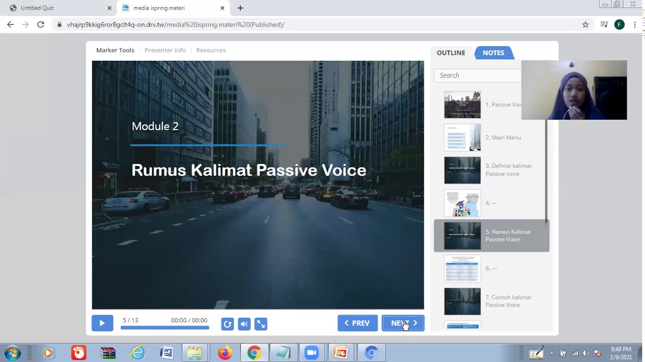 Final exam of English & Technology using iSpring suite 9