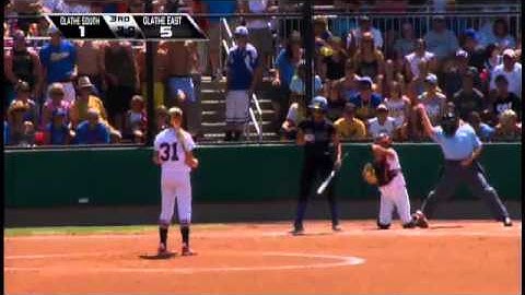 Alex Hugo hustles to second base for a double