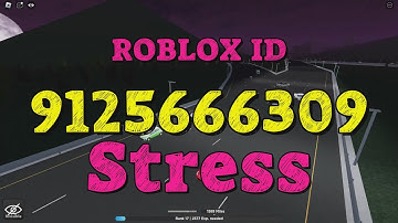STRESS Roblox Song Codes