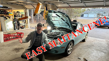 New plugs, coils, and wires on the 2002 Mazda Miata!