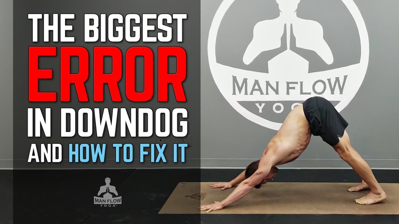 Biggest Error in Downdog (and how to fix it) | Yoga for Men