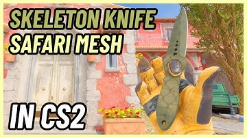 ★ CS2 Skeleton Knife Safari Mesh | CS2 Knife In-Game Showcase [4K]