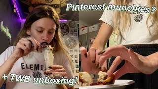 MAKING LATE NIGHT MUNCHIES + TWB Unboxing!