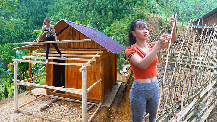 TIME LAPSE --288 Days Building A LOG CABIN And Wooden Kitchen /from Start To Finish