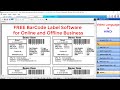 Free product barcode label printing software lifetime for online and offline business