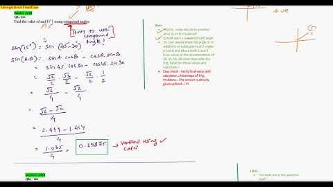 Basic Mathematics Trignometry Type1 - Compound Angles Part 1 - Concepts