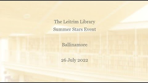 Ballinamore Library  Claymation Workshop with Patricia Clarkson - Video-1