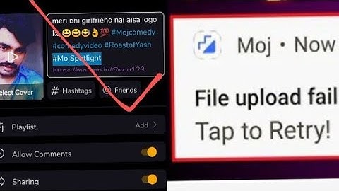 Moj apps video upload failed and views and followers 😭🤣😄 problem solve Full information video