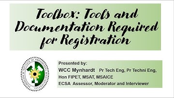 Registration of Technologists at ECSA - Tools and Documentation Required for Registration