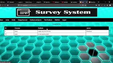Survey System Project using PHP, MySQL, HTML, CSS ,and JavaScript.