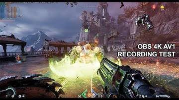 Doom The Dark Ages Path Tracing - OBS 4K AV1 gameplay recording test