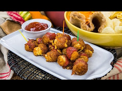 Bacon-Wrapped Cheesy Tater Tots with BBK Sauce - Home & Family