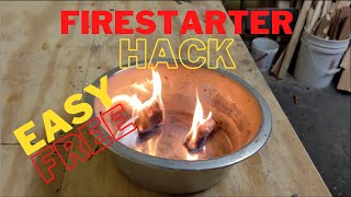 Easy Free DIY Firestarter Hack  Dryer Lint and Vaseline