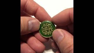 Hand Painted British Pound Coin Lapel Pin Enamel Pin Rare Money #jewelry #lapelpin #britishpound
