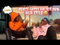 Reaction Video : Demzy Baye reacts to Champion Rolie’s BLUE HAIR | his first impression