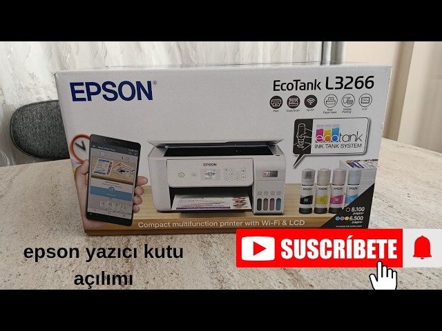 EPSON EcoTank L3266 printer unboxing/detailed guide 📌 - YouTube
