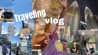 ✈️ Travel vlog|Singapore,Bangkok,Kuala Lumpur