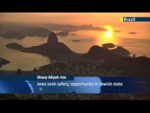 Brazilian Jewish community looks to Israel: record numbers of Brazilian Jews make Aliyah