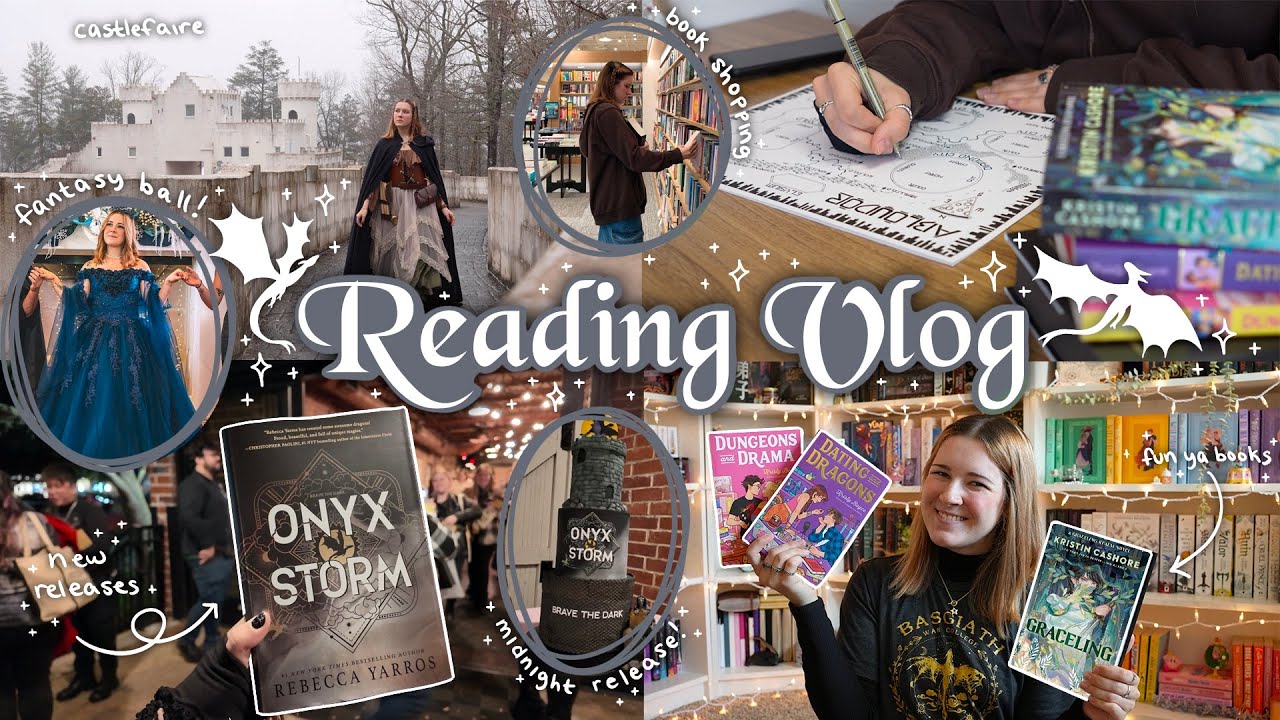 READING VLOG | new releases, a fantasy ball in a castle and a book haul 🏰🐉