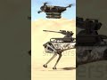 robot carry gun shot down the target