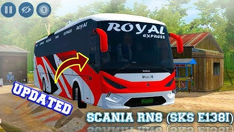 BUSSID NEW MOD || SCANIA RN8 SKS E138i UPDATE MOD FREE BUS SIMULATOR INDONESIA V3.4