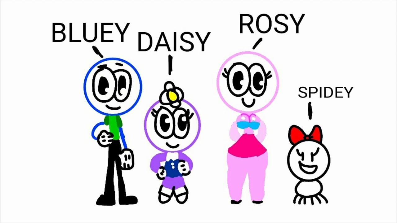 Bluey and Rosy Characters (SJA Edition) - YouTube