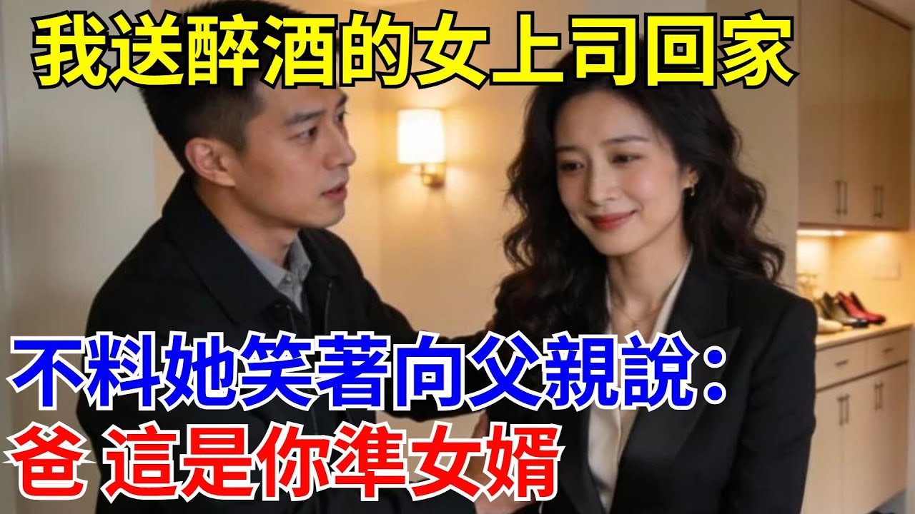 我送醉酒的女上司回家，不料她笑著向父親說：爸 這是你準女婿！