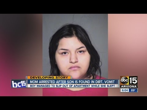 Mom Arrested After Kid Found Covered In Dirt Vomit