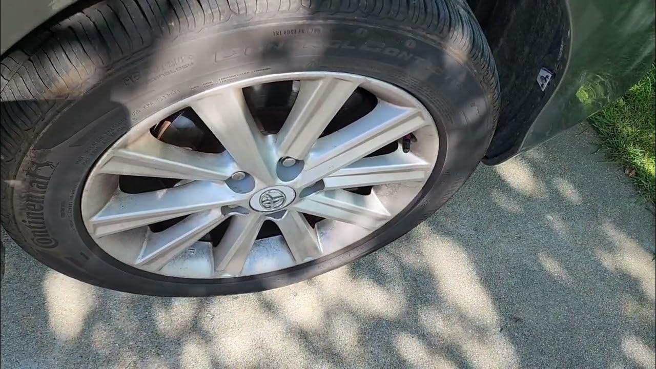 2012 Camry Tire Pressure Wheel Locations, Part 2 - YouTube