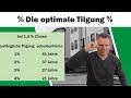 Die optimale Tilgung - Wie hoch solltest Du in welcher Situation tilgen?