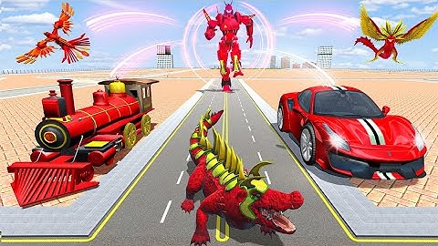 Crocodile Robot Car Game 3d