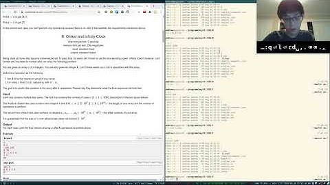 CodeForces Global Round 10 Screencast (3rd place)