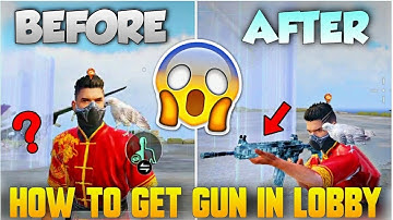 Pubg Lobby Me Gun Kaise Laye | How To Get Gun In Lobby | How To Use Gun In Lobby Pubg