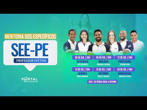 CONCURSO SEE PERNAMBUCO - CARGO ESPECÍFICO DE QUÍMICA