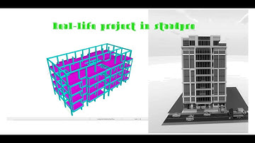 G+4 Real Building Project Design in Staadpro Advance Connect Part 1