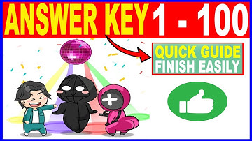Delete Master 456 Story Squid Game Level 1 to 100 Full Game (ANSWER KEY UPDATED) All Level Solutions