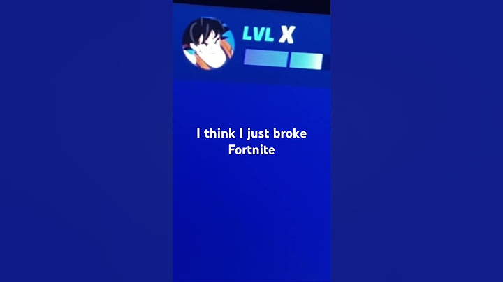I just broke Fortnite #fortnite #gaming